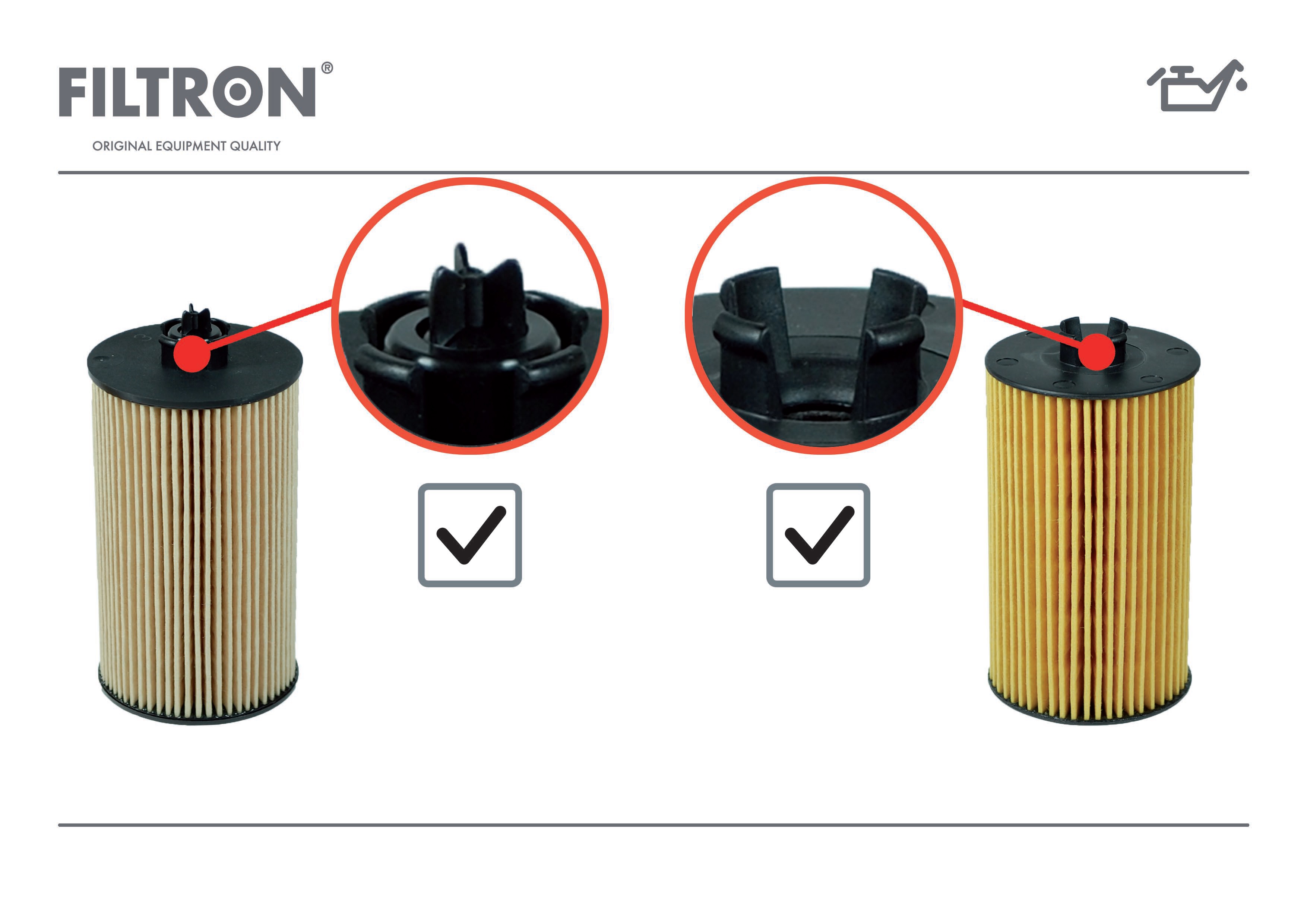 porównanie zdjęć obu filtrów
